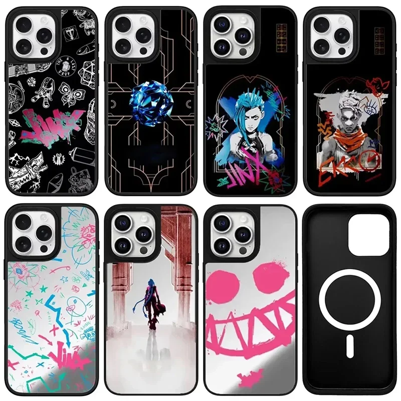 

Game Anime Mirror iPhone 11 12 13 14 15 16 Pro Max Case - Protective iPhone Case with MagSafe