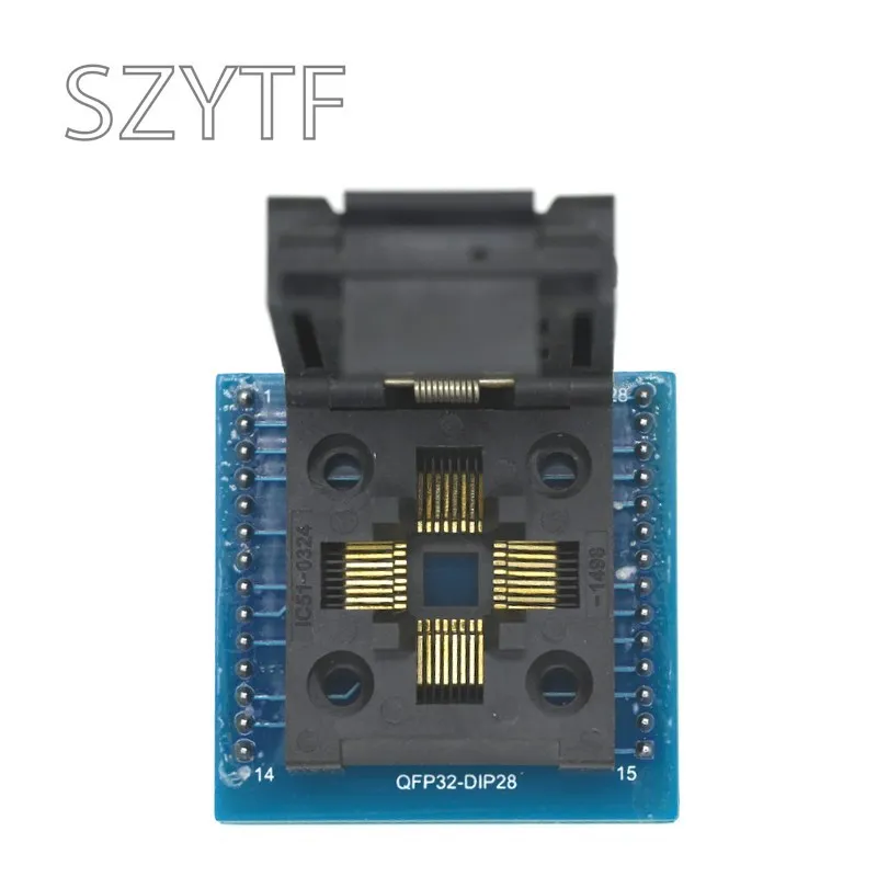 TQFP32 To DIP28 Adapter Socket LQFP32 Test Seat Support ATMEGA Series Plus Programmer