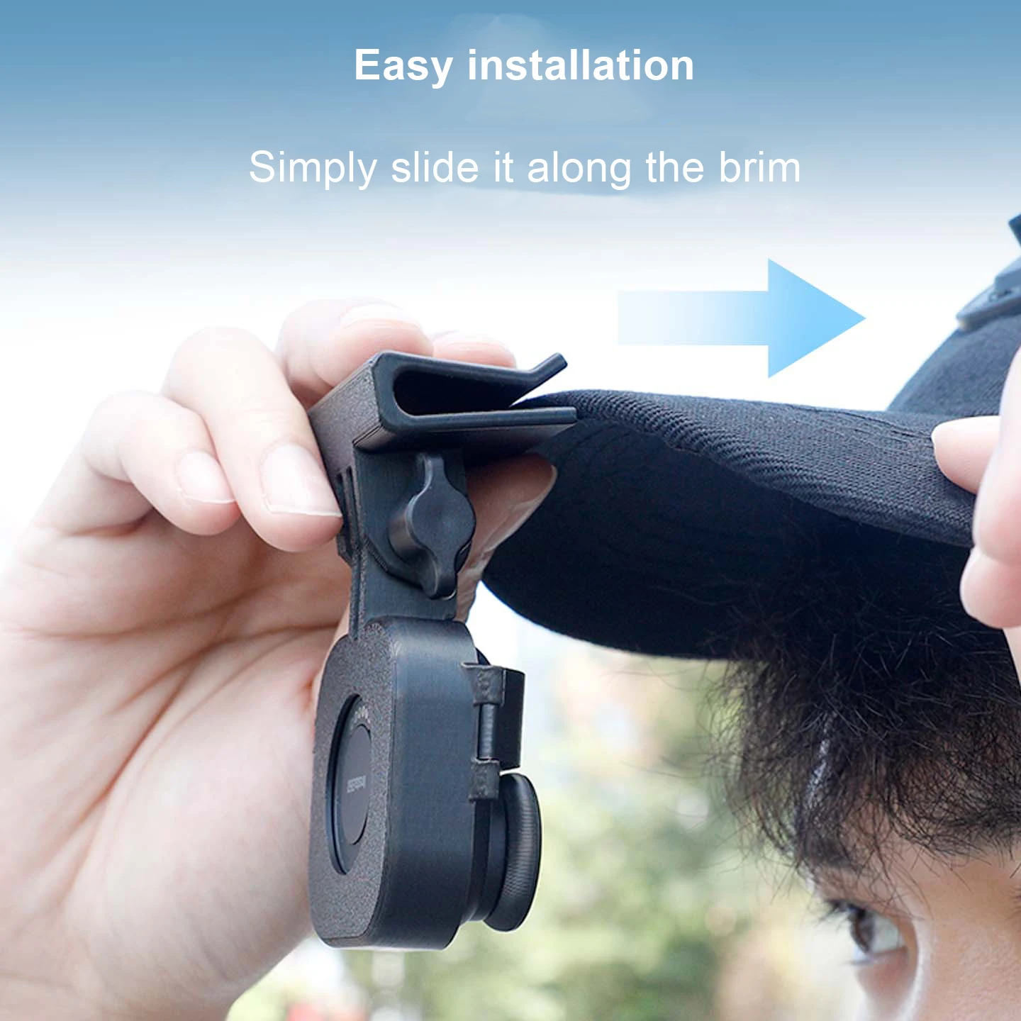 Uchwyt na kamerę Insta360 Go Ultra do czapki z daszkiem, klips mocujący do daszka bejsbolówki, akcesoria