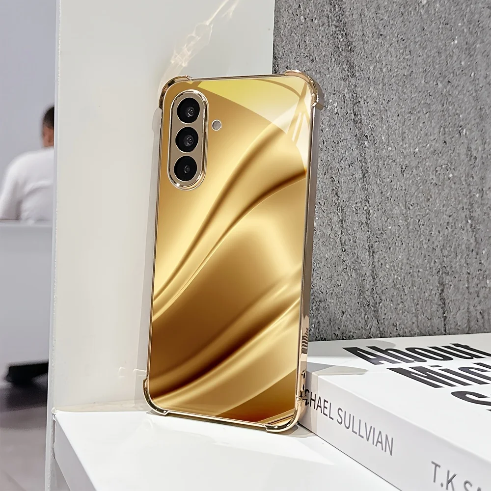 Golden Fashion Pattern Phone Case Suitable for Samsung Galaxy S26/S25/S24/S23 Ultra /S22 Ultra/S20 Ultra/56/A72/A73 5G