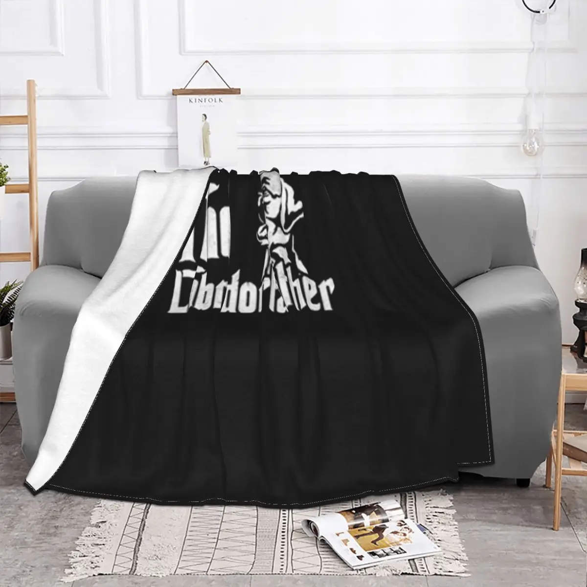 The Labradorfather Labrador Retriever Godfather Party Present Good Quality Great Quality Rock Throw Blanket