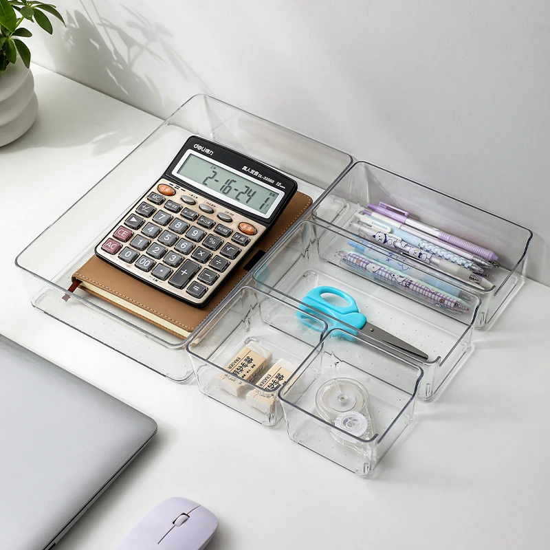 Home Office Desk With Drawers - Cosmetic and Stationery Storage Box, Suitable
