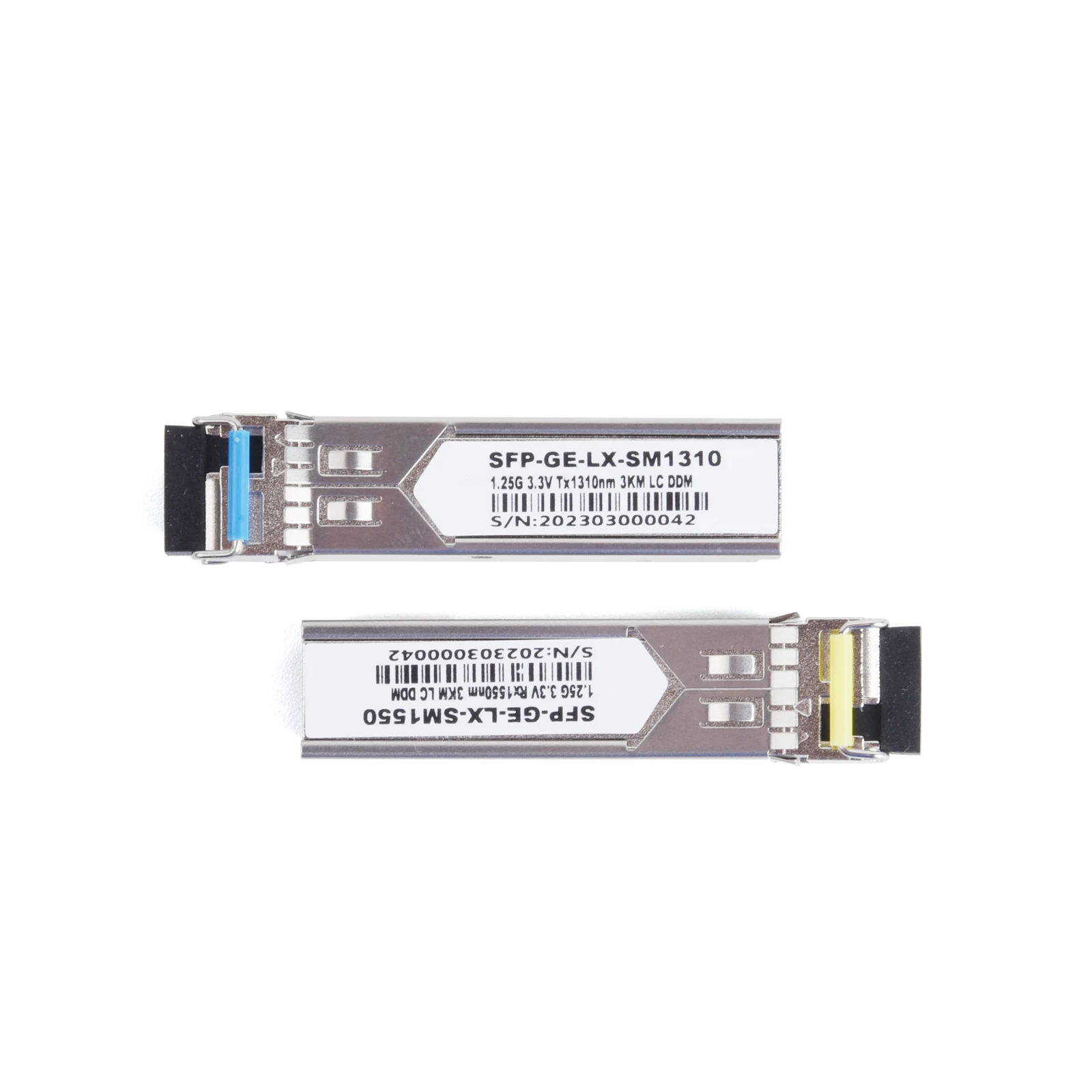 10 أزواج 1.25G جيجابت SFP وحدة الألياف البصرية وضع واحد ألياف واحدة LC 1310/1550nm A + B متوافقة مع مفتاح Cisco Mikrotik