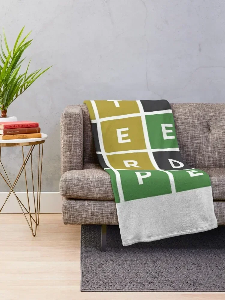 Eat Sleep Wordle Repeat (Wordle Style) Throw Blanket For Sofa Thin Retros Flannel Fabric Blankets