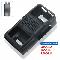 Two Way Radio 5RH Rubber Soft Case Walkie Talkie Protective Cover Pouch Balck Compatible with Baofeng AR-5RM UV-5RM