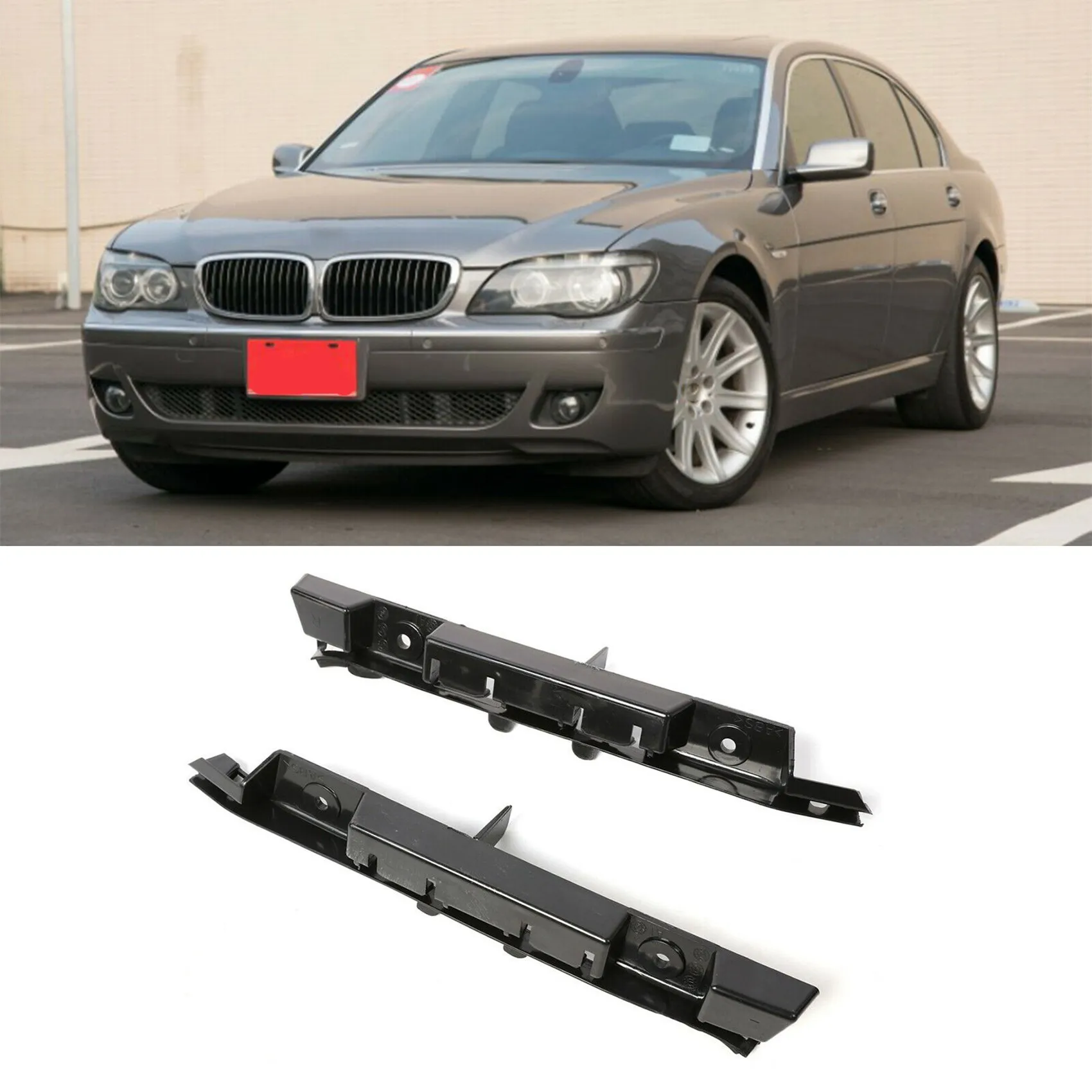 A02Q-غطاء المصد الأمامي دعم 51117135575 51117135576 ل-BMW E65 E66 730I 740I 740Li 760Li