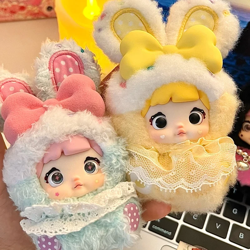 Nommi Baby Sweetheart Bunny กล่องตาบอดน่ารัก Nommi V8 พวงกุญแจ Mystery กล่อง MiBao V2 Surprise กระเป๋าตุ๊กตากระต่าย Blindbox จี้ของเล่น