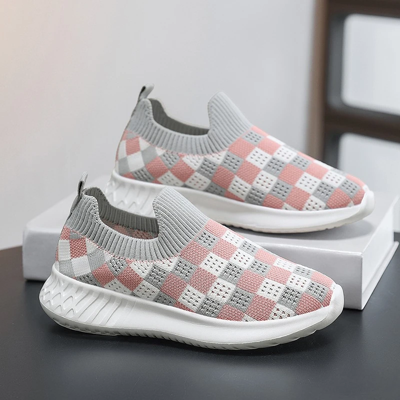 

Breathable Mesh Shoes Boy Casual Shoes Knitted Girls Kids Sneakers Soft Bottom Baby Shoes Toddler Sneakers