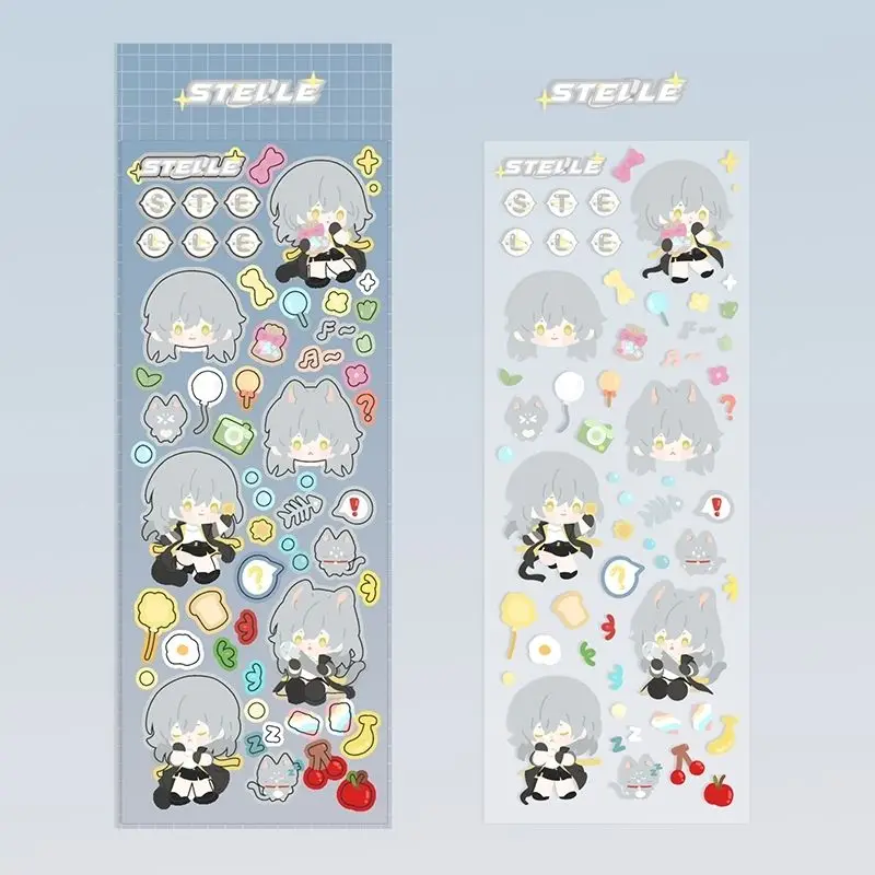 Honkai Star Rail Sticker Anime Jing Yuan Kafka Dan Heng Stationery Stickers Cartoon Water Proof Student School Supplies Decor