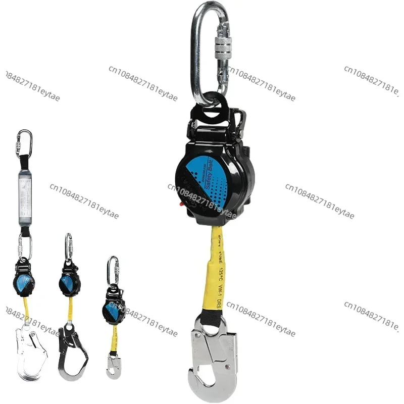 Suitable for telescopic safety rope, telescopic lifeline, anti fall device, 10 meter telescopic safety belt
