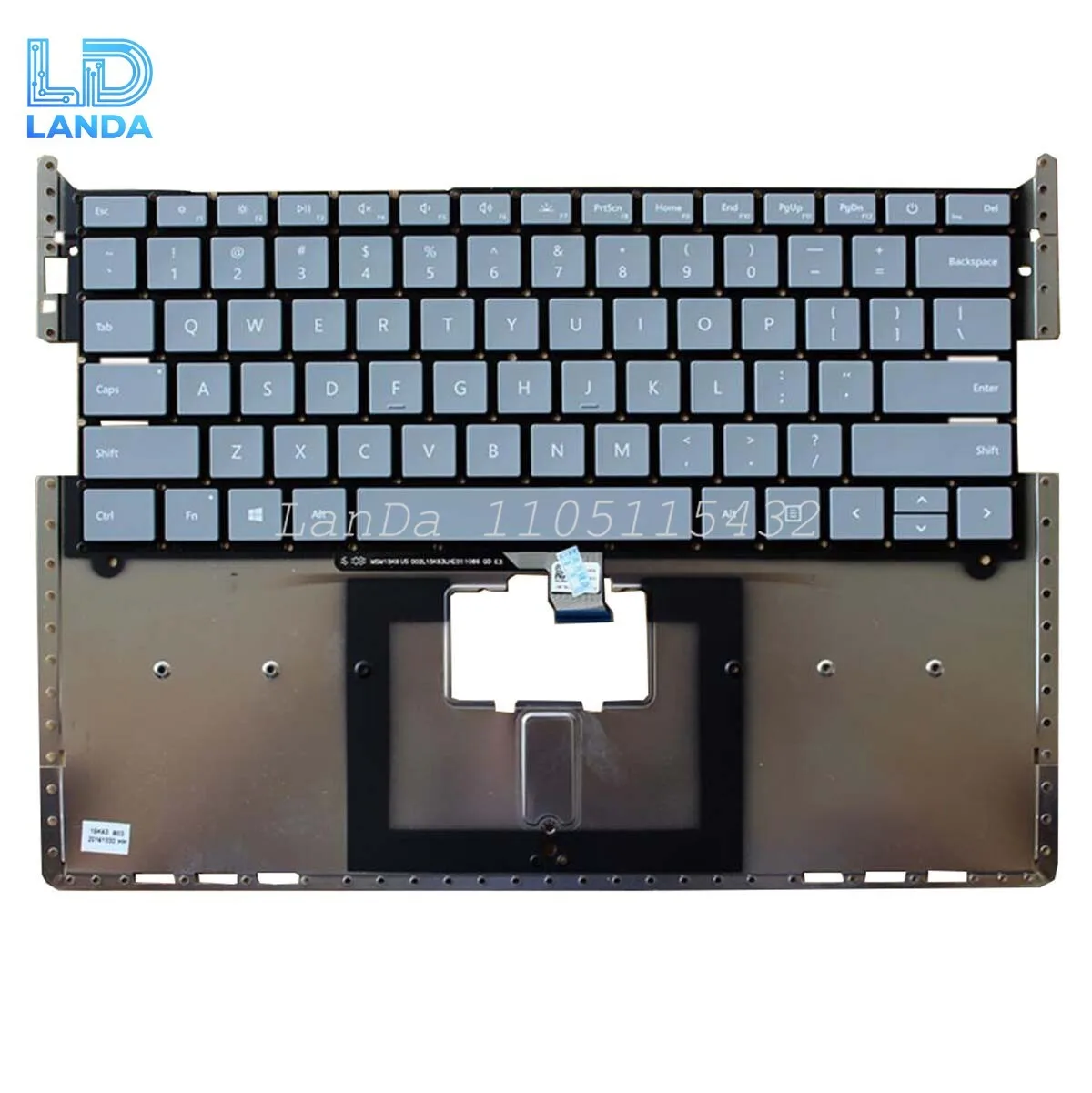 

US Keyboard For Microsoft Surface 1769 1782 US Gray Laptop