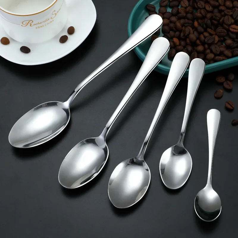 1 pçs colher de café expresso 4 polegadas mini colher de café pequena colher de bistrô para sobremesa chá de aço inoxidável aperitivo