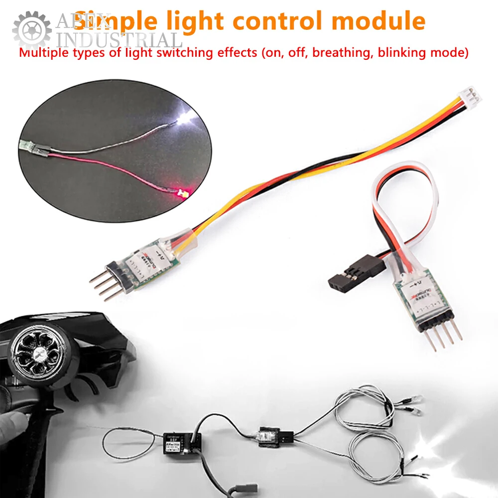 

RC Light Controller LED Switch Panel System Turn on/Off 3CH for RC Car Vehicle RC Mini Car Fixed Wing Aircraft Parts Wholesale