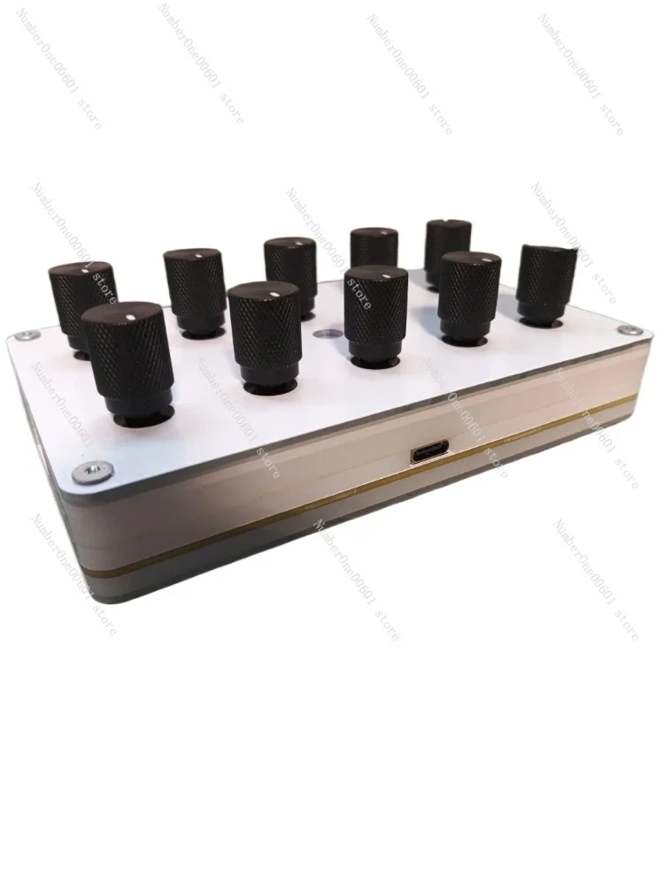 Music Host Software MIDI Controller 10 Knob Knobs Custom CC Information Volume USB-C Interface