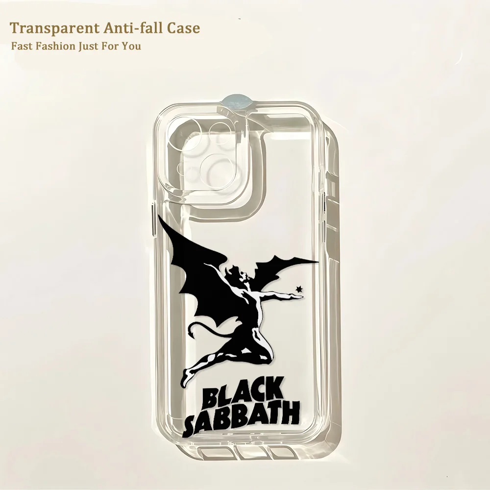 Band Schwarz S-Sabbath Telefon Fall Für Samsung Galaxy A37 A57 A16 A07 A17 A36 A26 A56 A55 A35 A25 a15 A54 A24 A14 A06 A05 A13 4G 5G