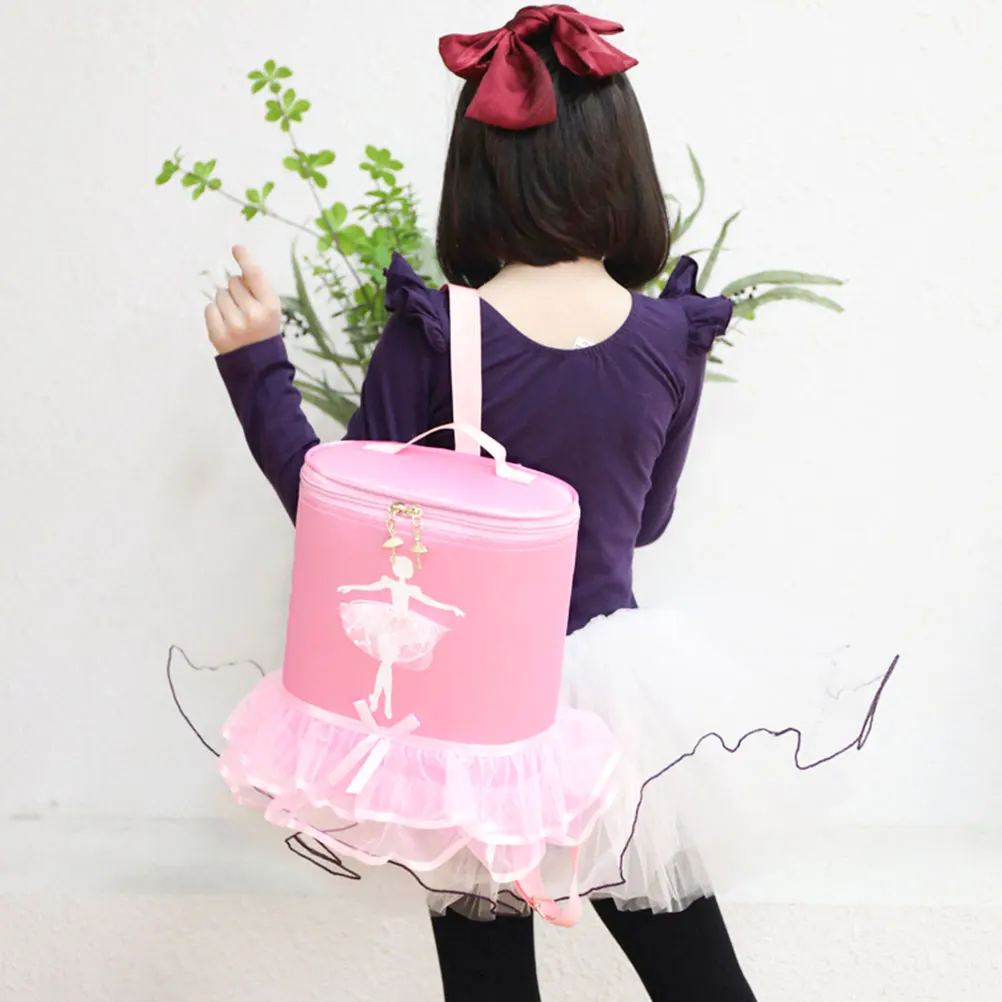 

Nylon Kids Dance Backpack Adjustable Buckle Ballet Modern Latin Class Outdoor Holds Shoes Clothes Cellphone Books Girl Travel