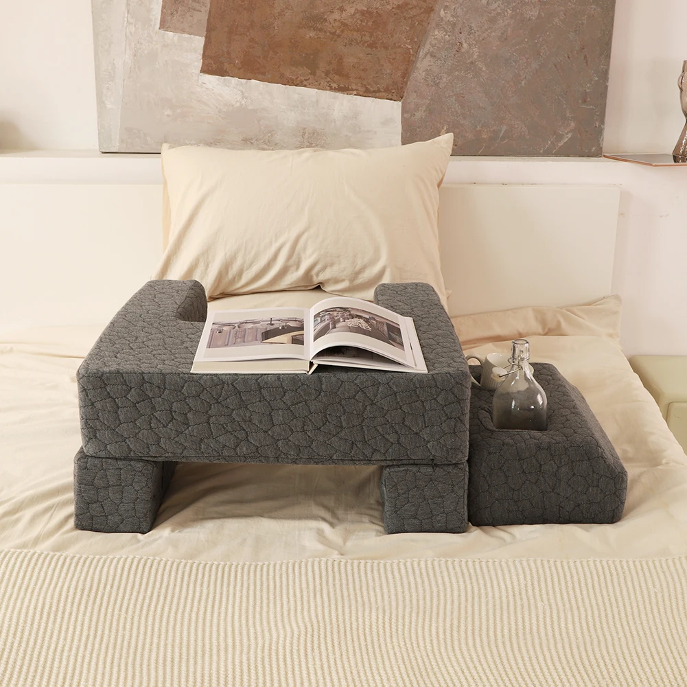 

Очень большая подушка-столик для ноутбука с подстаканником, регулируемая, для чтения, игр, работы и многого другого, для использования в постели, на полу, на диване