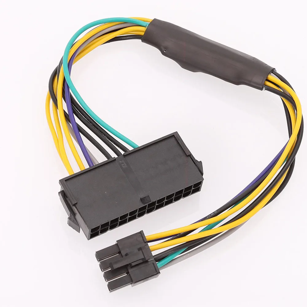 24 pin to 8(pin) 8-P ATX Power Supply Adapter Cable Replacement for DELL Precision T1700/Optiplex 3020 7020 9020 Laptop