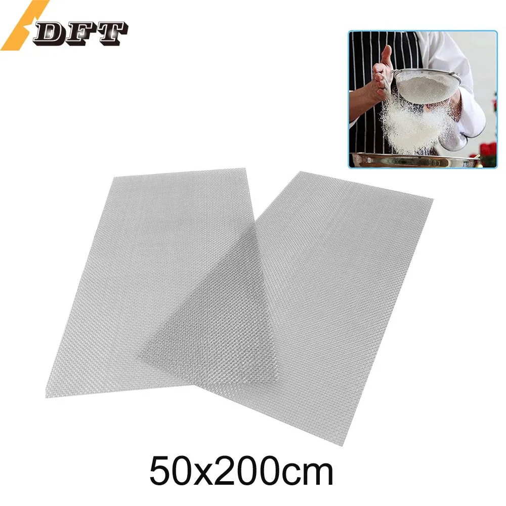 50x200cm 10-400mesh paslanmaz çelik tel örgü filtre Net Metal ön onarım sabitleme örgü filtrasyon dokuma tel tarama levha tarama