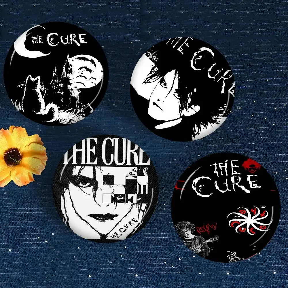The Cure Logo Customizable Soft Button Pin For Women Creative Jewelry Funny Badge Cartoon Lover Hat
