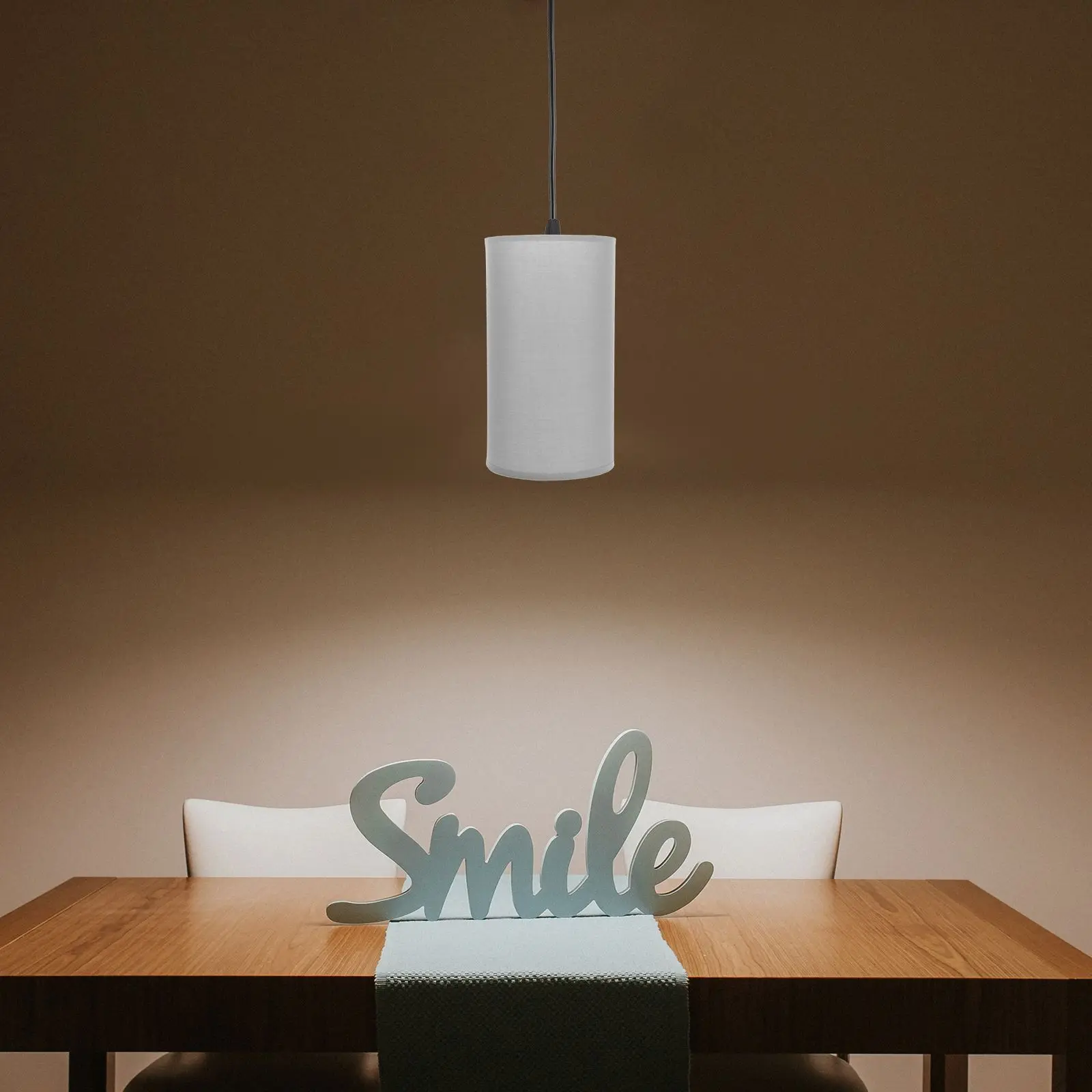 

2Pcs Lampshade Accessories Cloth Light Covers for Table Simple Compact TC Gray Replaceable Cylinder Shades