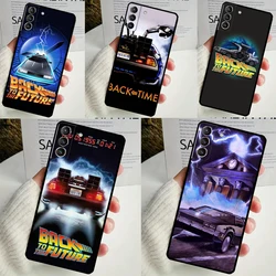 Back To The Future Time Machine Cover For Samsung Galaxy S23 S24 Ultra S8 S9 S10 S22 Plus Note 10 20 Ultra S20 S21 FE Case