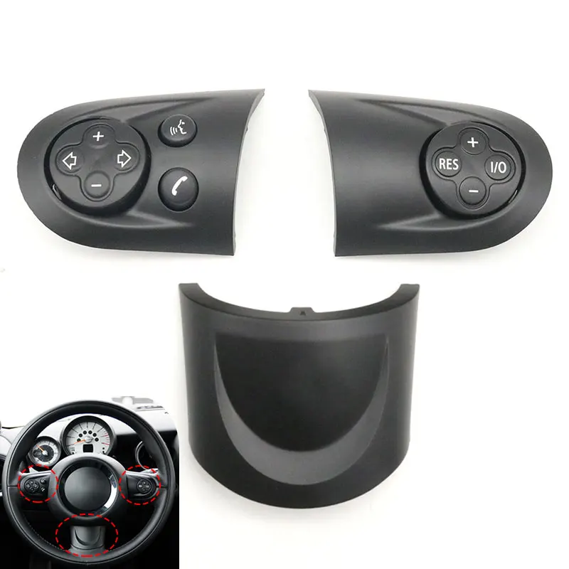 

Multifunction Audio Cruise Car Steering Wheel Control Switch Trim Cover For BMW MINI Cooper R55 R56 R57 R58 R59 R60 R61 07-14