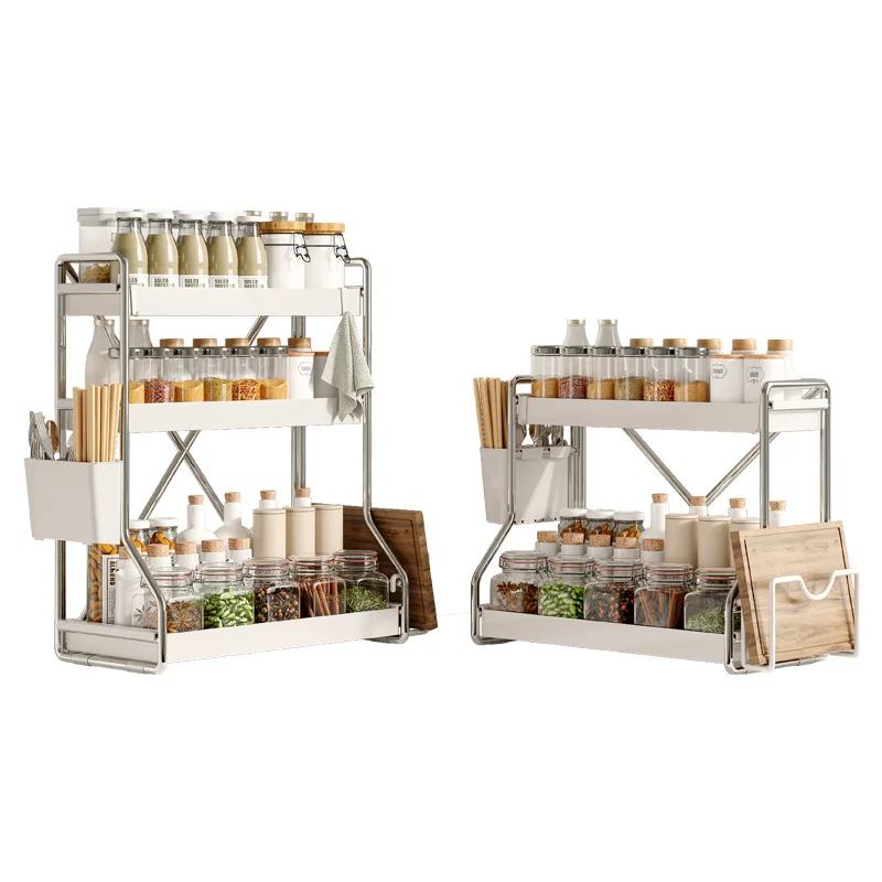 

wind kitchen condiments rack household countertop multi-functional storage box kitchen supplies multi-layer rack