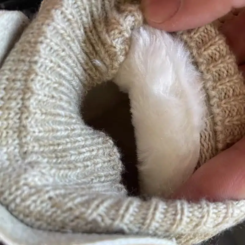 Careaymade-series Sen female literary wool mouth short winter boots and handmade wool round thick soled ankle boots,4 colors