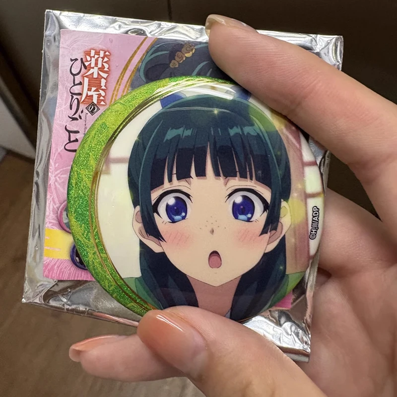 

In Stock Genuine The Apothecary Diaries‌ Mao Mao Jinshi Gold Foil Glittery Badge Pins Collectibles Acg Badge Decoration Gift