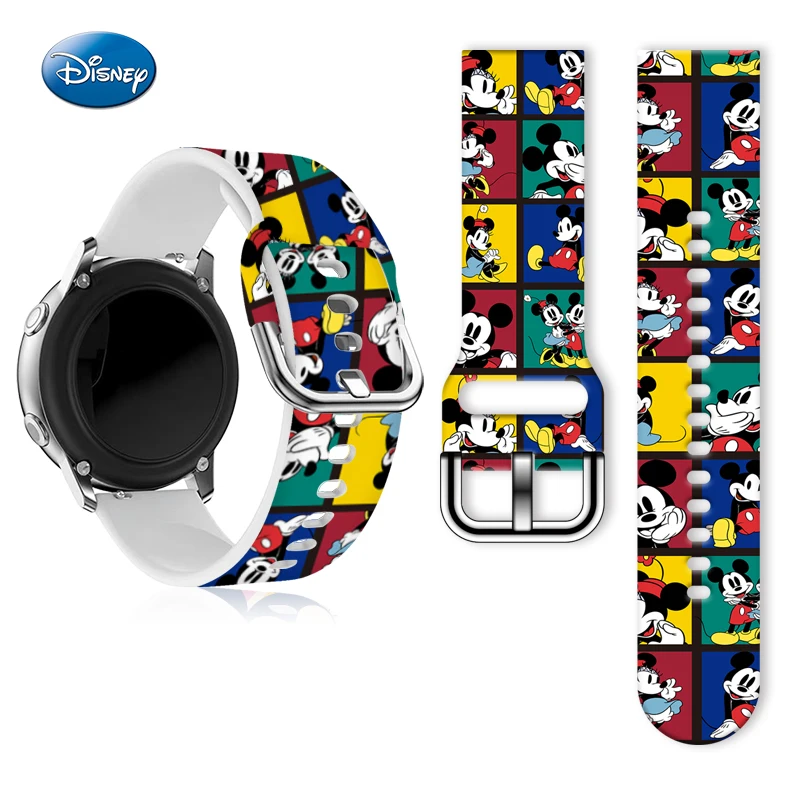 Disney Series 2 20mm Printed Strap for Samsung Galaxy Watch 7/6/5 40mm 44mm Band Replaceable Bracelet for Amazfit Balance 45mm