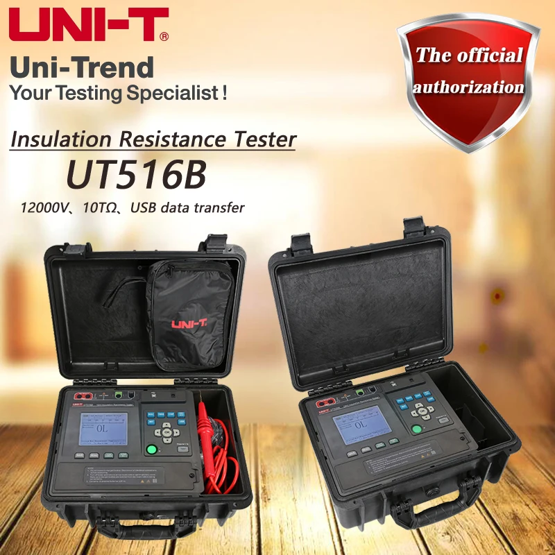 UNI-T UT516B Insulation Resistance Tester/12000V Digital Megohmmeter/10TΩ/USB data transfer