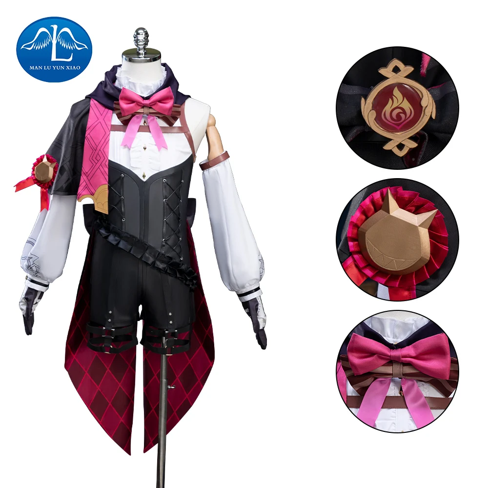 

Genshin Impact Lyney Cosplay Custom Anime Jumpsuit for Men Game Lyney Halloween Cosplay Costume Adult