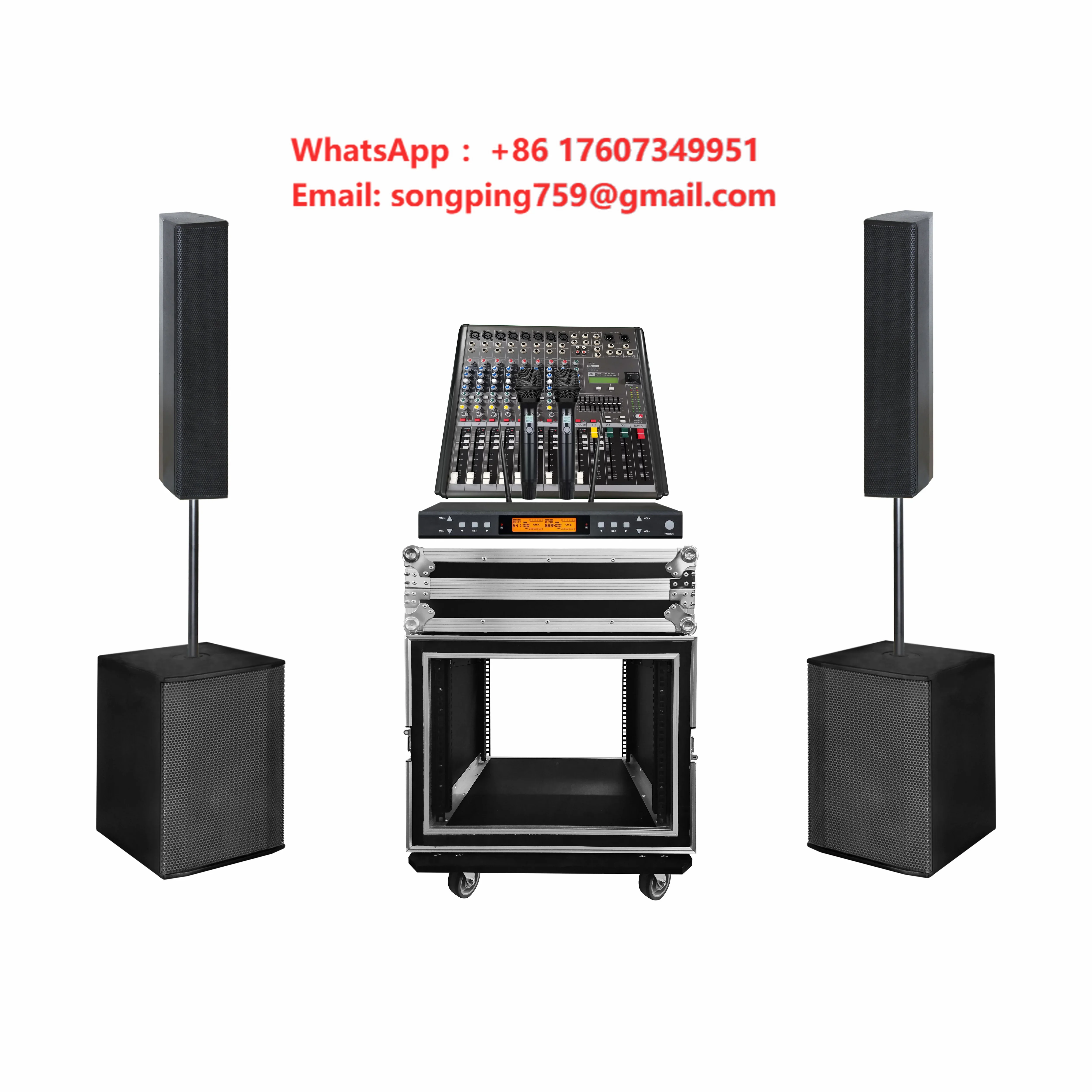 DJ Power Speaker Box Single  4*6.5'' 450W Passive Professional Audio 6.5 Inch Column Full Range System Top