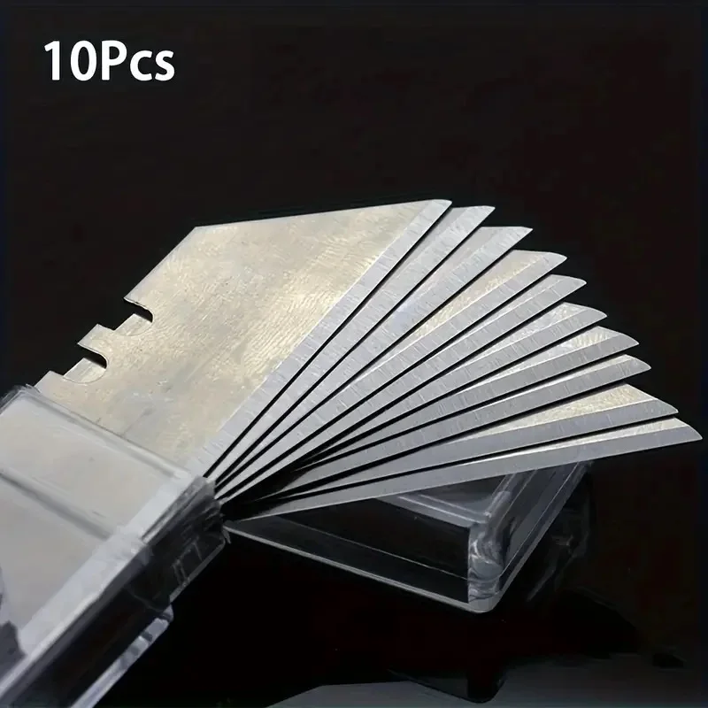 10pcs Special Knife Blades Steel Material Utility Knife Trapezoid Blades Replacement DIY Art Craft Cutter Tool Blade