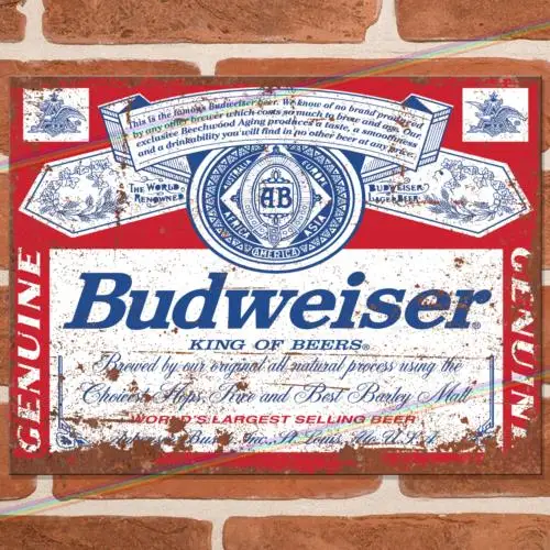 Placa de Metal Retro para Bar, Garagem, Pub, Cerveja Lager, Estilo UK - Alumínio