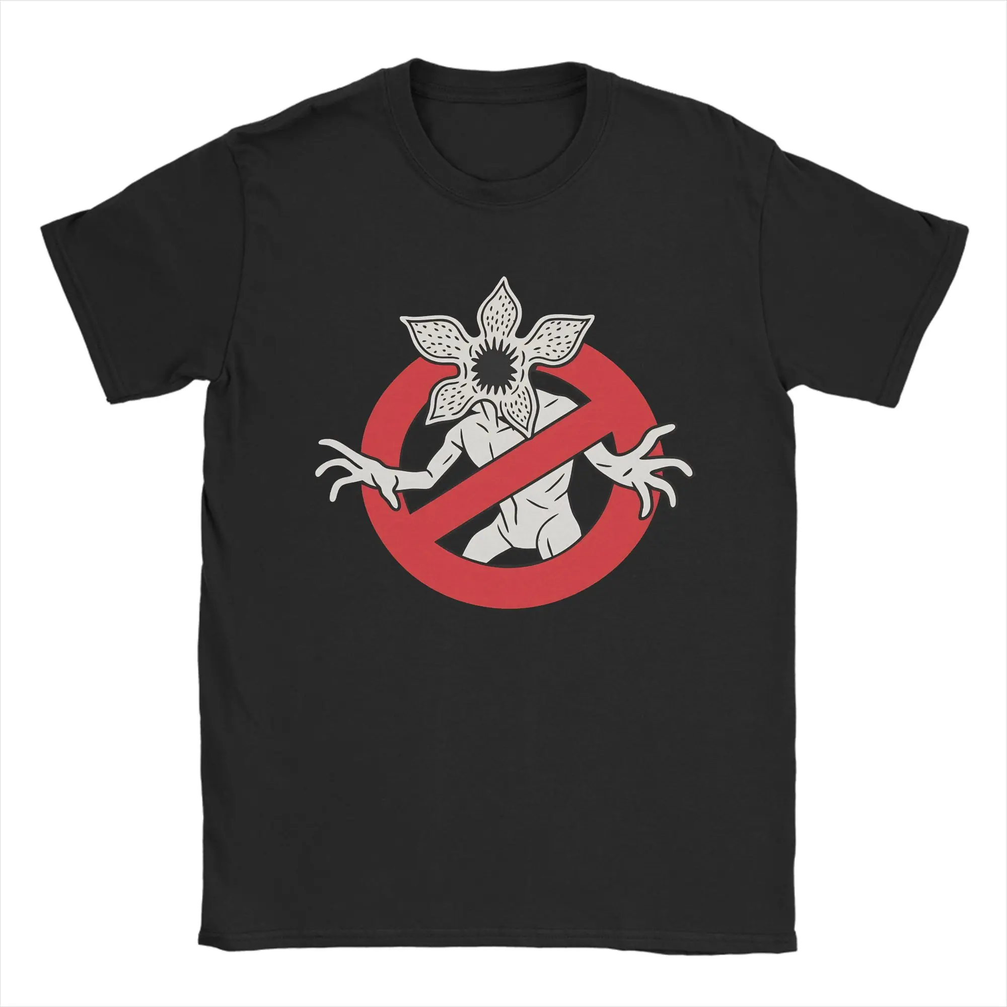 Men Demogorgon Busters Horror Monster T Shirts  Pure Cotton Clothes Humor Short Sleeve Round Neck Tees New Arrival T-Shirts