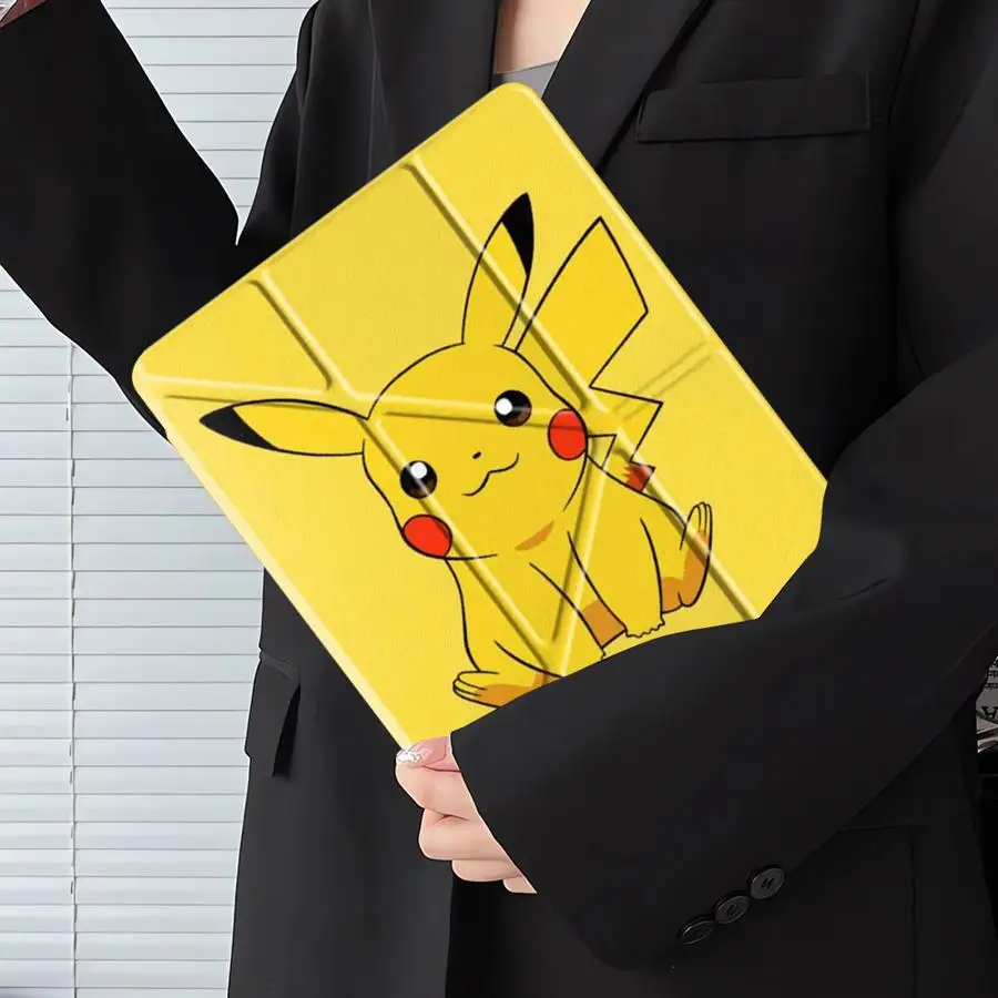 Etui na tablet z motywem Pikachu z kreskówki Pokemon, pokrowiec na iPad Air 4 5 M3 M2 1 2 M4 11 cali Pro 2025 Mini 6 7 Pro 11. generacji 10. generacji 9. generacji 8. generacji — zdjęcie produktu 3