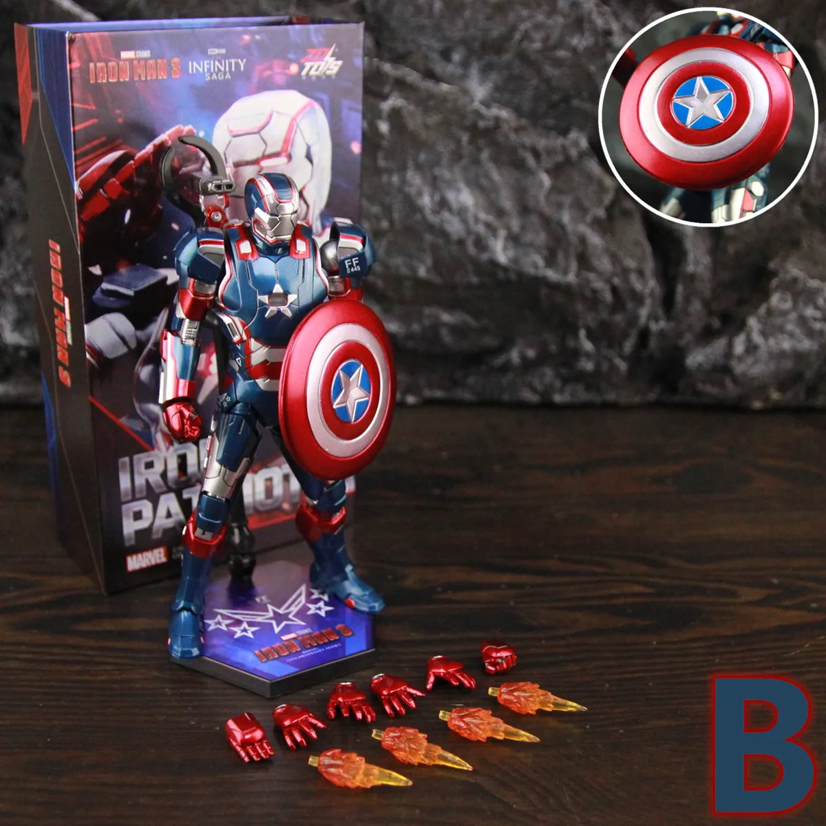 ZD Toys Marvel Studios Infinity SAGA Movie Film Iron Man 3 Iron 