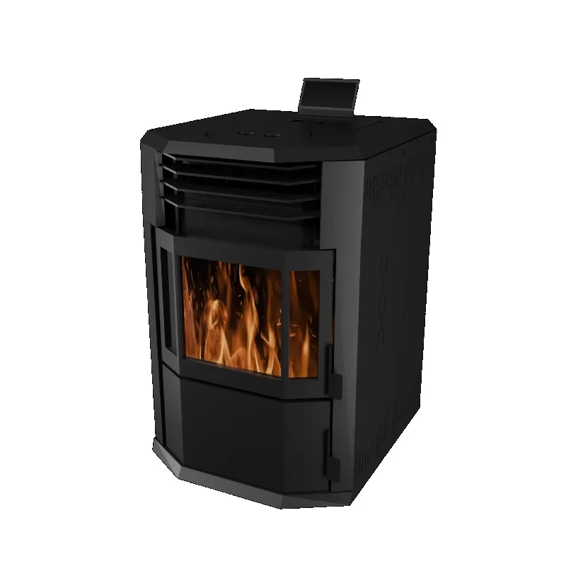 Stufa a pellet a bassa emissione certificata ecologica con tecnologia di riscaldamento rapido per famiglie a energia costante