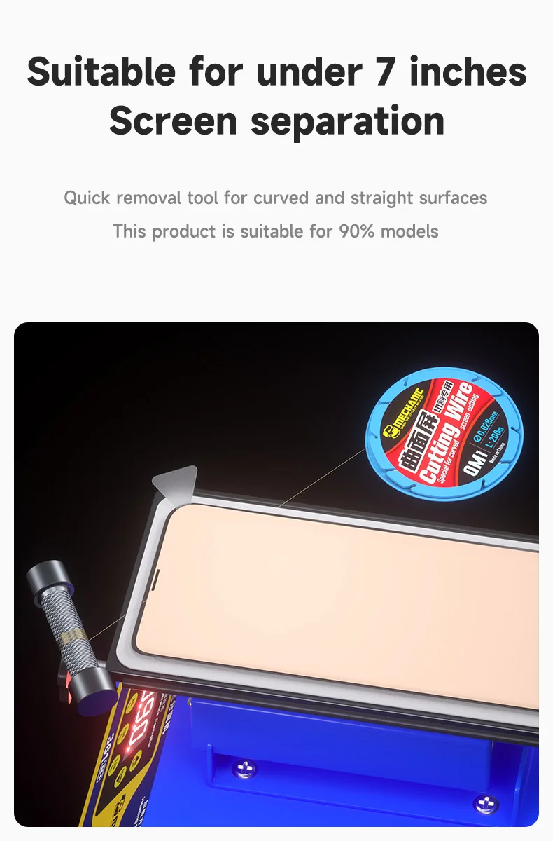MECHANIC 361SE+ Multi Function Rotary Separator 360° Rotation rotatable for 7 Inches Phone Screen Separation Heating Platform