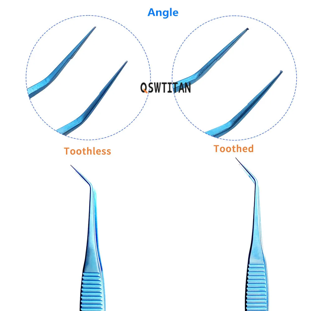 Titanium alloy Mcpherson Tying Forcep ophthalmic Tweezers tooth Forceps Eye Surgical instrument
