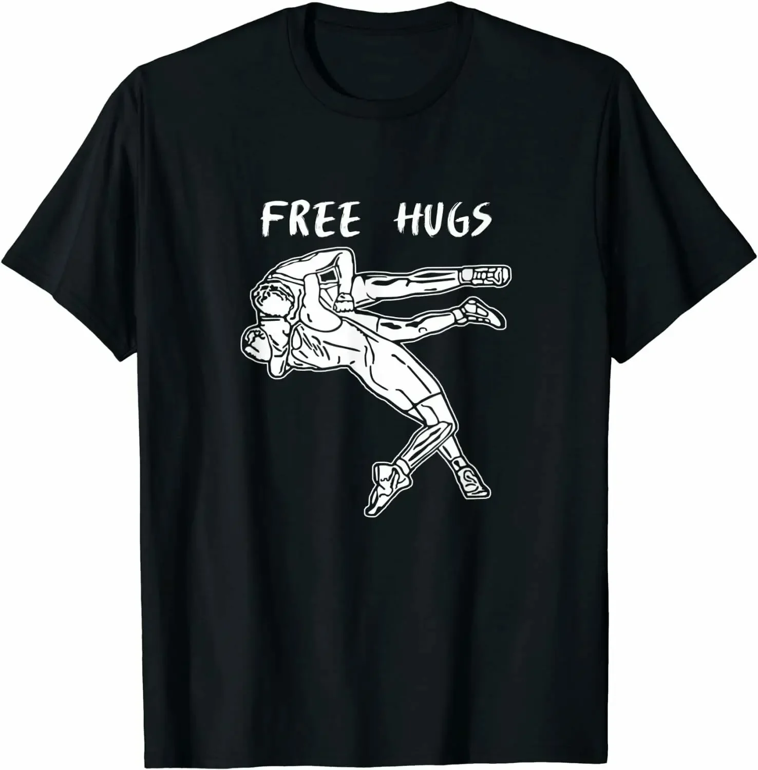 

Free Hugs Wrestlings Shirt For A Wrestler T-Shirt Summer Cotton Short Sleeve O-Neck Mens T Shirt New S-3XL
