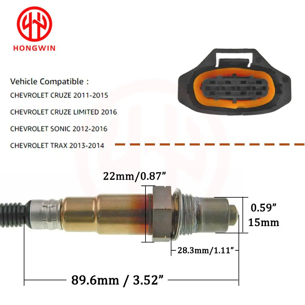 O2 Oxygen Sensor Rear OEM : 55562205 For Chevrolet Aveo Cruze Trax Vauxhall Orlando Sonic Opel Astra Corsa Insignia High Quality