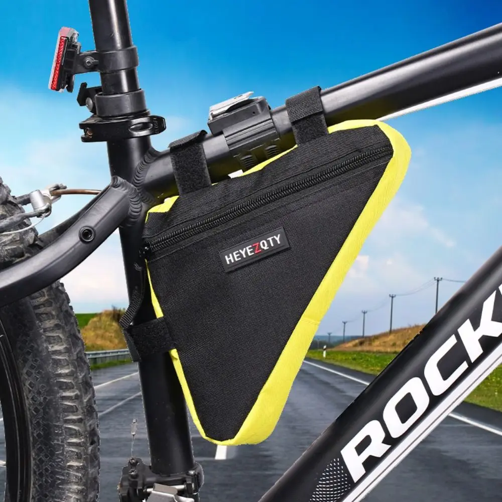 Polyester Bicycle Triangle Bag Storage Ultra-light Bike Beam Hanging Bag Portable Large Capacity Saddle Frame Pouch