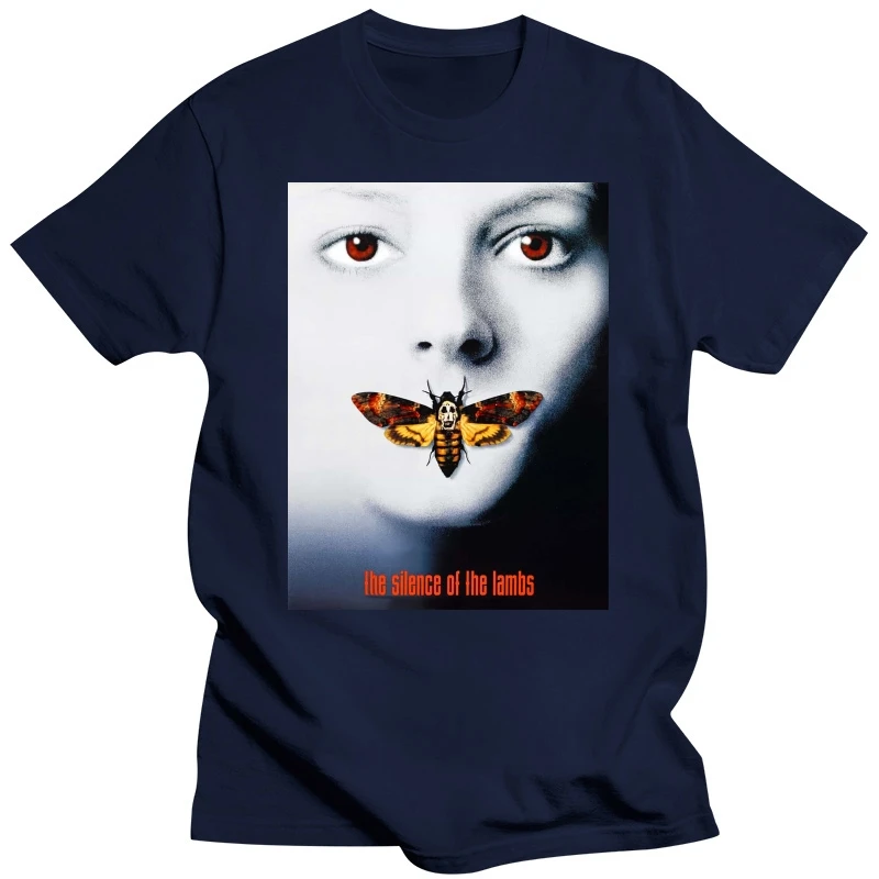 The Silence Of The Lambs Movie Men'S Tshirts Mens Streetwear Tshirt Fashion 2019 T Shirt Black Of White T Shirts Black Top