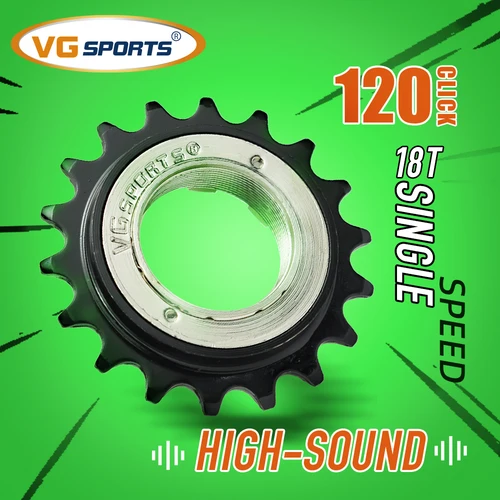 Imagen 2 del producto Rueda libre de bicicleta de marcha única, 18T, VG SPORTS, Compatible con piezas de repuesto de buje libre roscado, 1 unidad