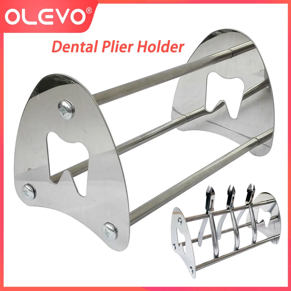 

OLEVO Dental Pliers Holder Stainless Steel Orthodontic Forceps Scissors Tools Placement Rack Dentistry Instrument Organizer