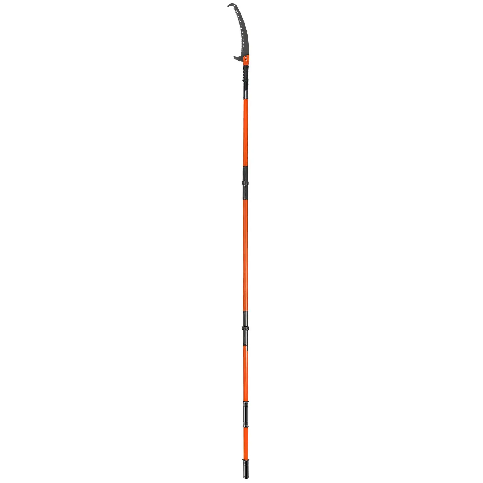 Manual Pole Saw, 7.3-27 ft Extendable Tree Pruner, Sharp Steel Blade High Branches Trimming, Trimmer with Lightweight 8