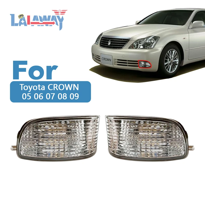 2pcs Head Fog Lights For Toyota CROWN 05 06 07 08 09 Set Left  Right Fog Lamp Assembly